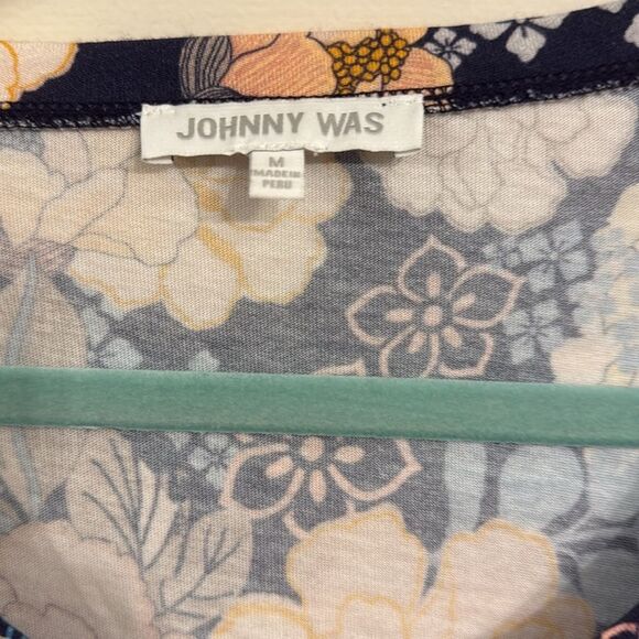 Johnny Was Floral Bohemian Cotton/Modal Nightgown Size Medium - Picture 3 of 4